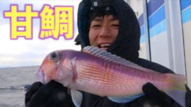 高級魚アマダイを大寒波の中狙っていく!!